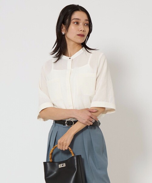 グリーンレーベルリラクシング　スタンドショートスリーブポケットシャツ green label relaxing（グリーンレーベルリラクシング）の