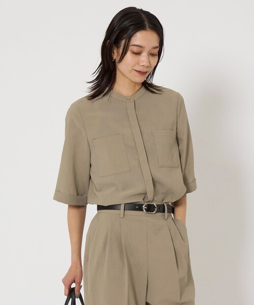 グリーンレーベルリラクシング　スタンド ショート スリーブ ポケット シャツ green label relaxing（グリーンレーベルリラクシング）の