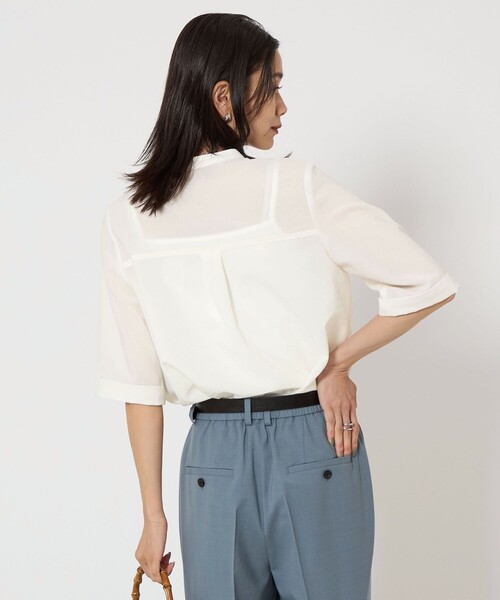 新品 green label relaxing ポケットショートスリーブシャツ green label relaxing ブラウス シャツ ドライポリ ポケット