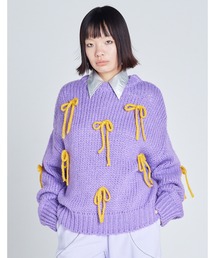 【8】【Little Sunny Bite】ribbon knit top