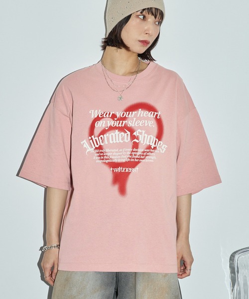 Anchor Smith(アンカー スミス)の「スプレーグラフィックプリント アソート メッセージ半袖Tシャツ(Tシャツ/カットソー・レディース・オフホワイト/ピンク/ホワイト系/ブラック系/スミクロ・M/L)」の15枚目の写真