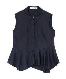 LAGUNAMOON | ノースリーブタックペプラムシャツ(シャツ/ブラウス)