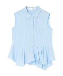 LAGUNAMOON | ノースリーブタックペプラムシャツ(シャツ/ブラウス)