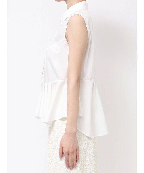 LAGUNAMOON（ラグナムーン）の「ノースリーブタックペプラムシャツ（シャツ/ブラウス・レディース・ブルー/ホワイト/ネイビー・FREE）」の22枚目の写真