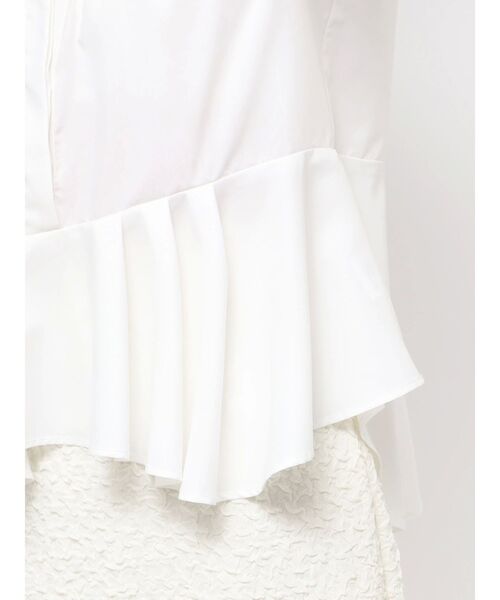 LAGUNAMOON（ラグナムーン）の「ノースリーブタックペプラムシャツ（シャツ/ブラウス・レディース・ブルー/ホワイト/ネイビー・FREE）」の4枚目の写真