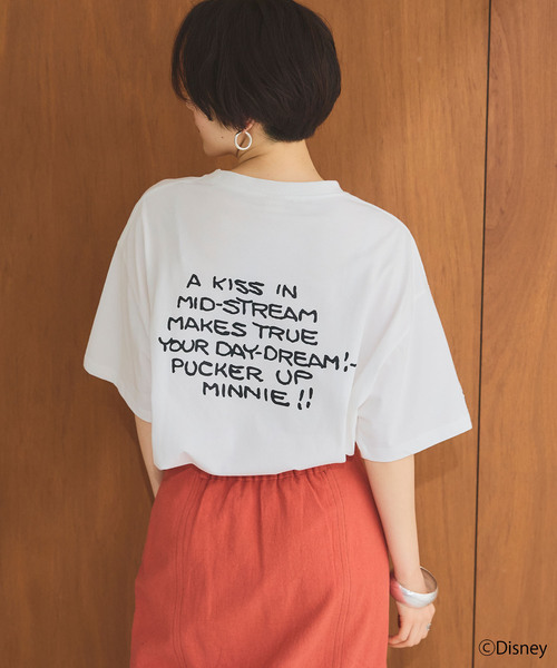 Disney(ディズニー)の「【Disney/ディズニー】ミッキー&ミニープリント半袖Tシャツ(Tシャツ/カットソー・レディース・グレー/オフホワイト・M/L/LL)」の17枚目の写真