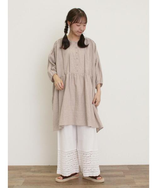 Samansa Mos2(サマンサ モスモス)の「裾レースぺチパンツ(その他パンツ・レディース・キナリ/ブラック/オフホワイト・F)」の4枚目の写真