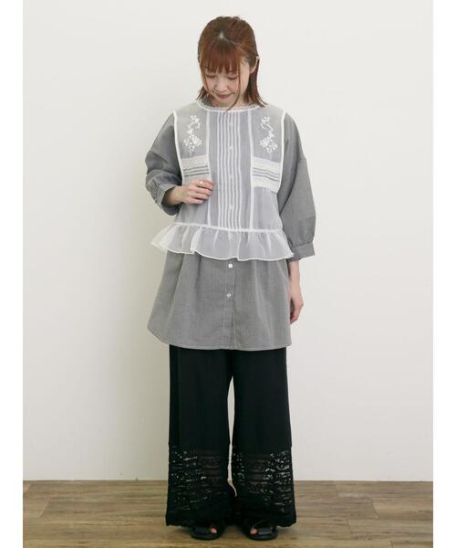 Samansa Mos2(サマンサ モスモス)の「裾レースぺチパンツ(その他パンツ・レディース・キナリ/ブラック/オフホワイト・F)」の18枚目の写真