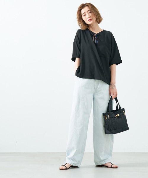 セール】製品染めバルーンデニムパンツ〈2サイズ展開〉（デニム