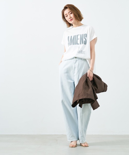 MICA&DEAL（マイカ＆ディール）の「製品染めバルーンデニムパンツ〈2サイズ展開〉（デニムパンツ・レディース・ピンク/サックスブルー/オフホワイト/チャコールグレー・36/38）」の10枚目の写真