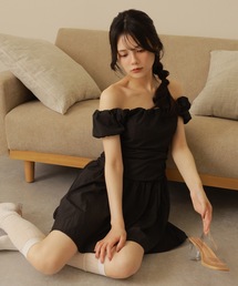 シャーリング オフショルダー」に該当するワンピースファッション通販