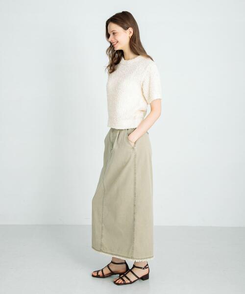 URBAN RESEARCH Sonny Label（アーバンリサーチサニーレーベル）の「フェザーサマーニットプルオーバー（ニット/セーター・レディース・グレー/オフホワイト/ブルー・FREE）」の9枚目の写真