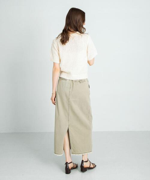 URBAN RESEARCH Sonny Label（アーバンリサーチサニーレーベル）の「フェザーサマーニットプルオーバー（ニット/セーター・レディース・グレー/オフホワイト/ブルー・FREE）」の10枚目の写真