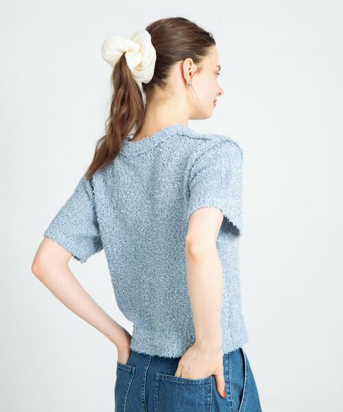 URBAN RESEARCH Sonny Label（アーバンリサーチサニーレーベル）の「フェザーサマーニットプルオーバー（ニット/セーター・レディース・グレー/オフホワイト/ブルー・FREE）」の16枚目の写真