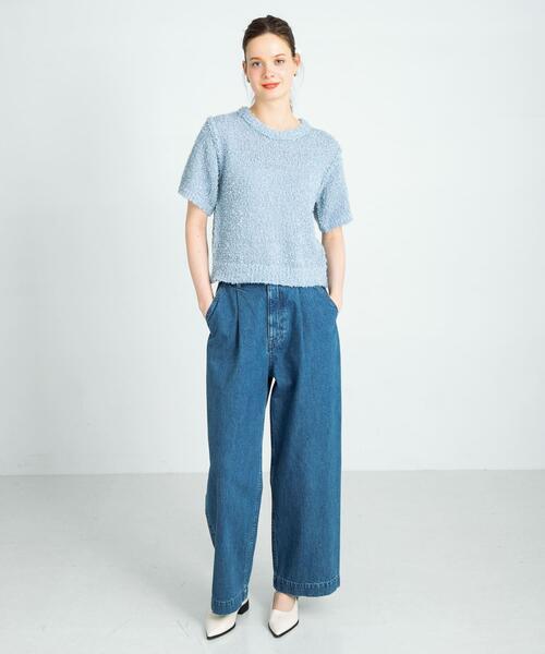 URBAN RESEARCH Sonny Label（アーバンリサーチサニーレーベル）の「フェザーサマーニットプルオーバー（ニット/セーター・レディース・グレー/オフホワイト/ブルー・FREE）」の17枚目の写真