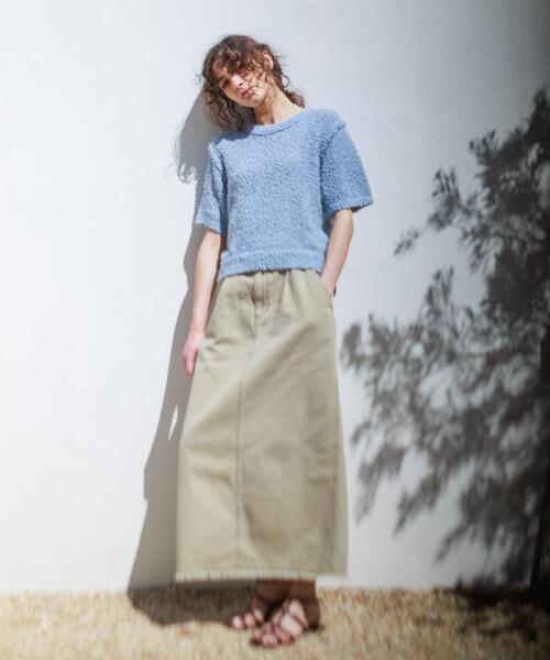 URBAN RESEARCH Sonny Label（アーバンリサーチサニーレーベル）の「フェザーサマーニットプルオーバー（ニット/セーター・レディース・グレー/オフホワイト/ブルー・FREE）」の19枚目の写真