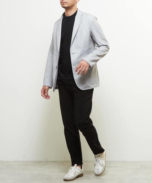 MEN'S MELROSE（メンズメルローズ）の「プリントテックトリコットメッシュジャケット（テーラードジャケット・メンズ・チャコールグレー/ライトグレー/ネイビー・4/5/3）」の20枚目の写真