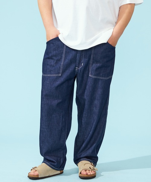 セール】Lee/リー【涼】ライトオンス ベイカーイージーデニムパンツ