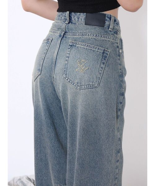 EATME（イートミー）の「カーブシルエットデニムパンツ（デニムパンツ・レディース・ブルー/ライトブルー・MEDIUM/SMALL）」の10枚目の写真