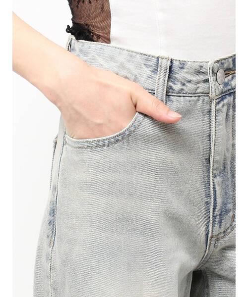 EATME（イートミー）の「カーブシルエットデニムパンツ（デニムパンツ・レディース・ブルー/ライトブルー・MEDIUM/SMALL）」の19枚目の写真