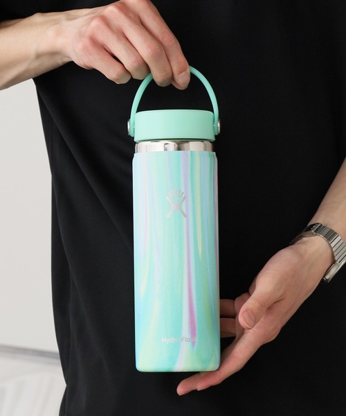 日本限定　Hydro Flask Jelly Green 20oz WIDE Hydro Flask JELLY 20oz WIDE MOUTH 591ml | キッチン,キッチン