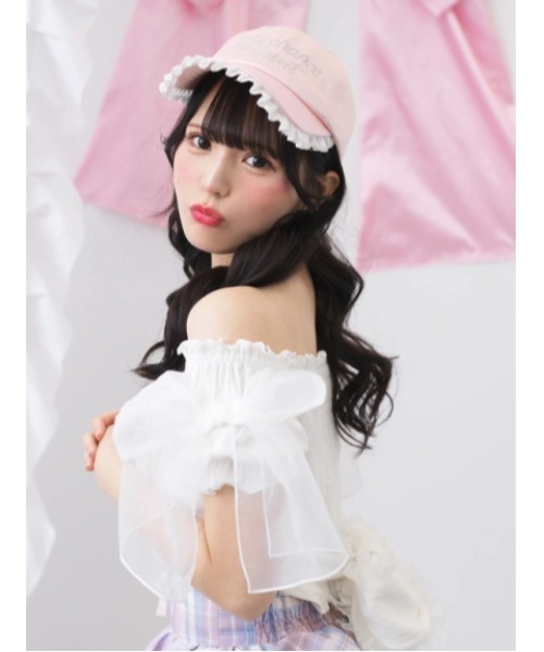 Ank Rouge（アンクルージュ）の「オーガンジーおリボンTOPS（Tシャツ/カットソー・レディース・ホワイト/ブラック/ピンク・M）」の17枚目の写真