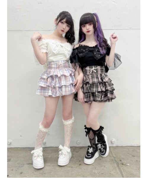 Ank Rouge（アンクルージュ）の「オーガンジーおリボンTOPS（Tシャツ/カットソー・レディース・ホワイト/ブラック/ピンク・M）」の16枚目の写真