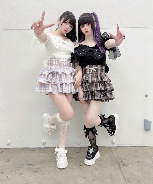 Ank Rouge(アンクルージュ)の「オーガンジーおリボンTOPS(Tシャツ/カットソー・レディース・ホワイト/ブラック/ピンク・M)」の22枚目の写真