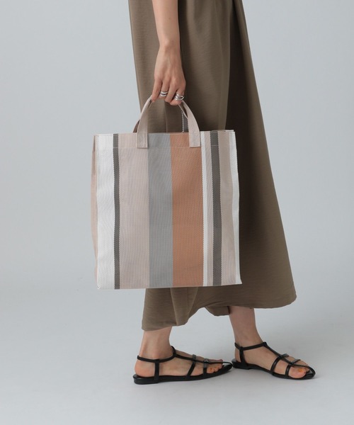 LEPSIM（レプシィム）の「マルチストライプトート　451456（トートバッグ・レディース・ベージュ系その他/マルチ・ONE SIZE）」の2枚目の写真