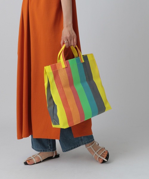 LEPSIM（レプシィム）の「マルチストライプトート　451456（トートバッグ・レディース・ベージュ系その他/マルチ・ONE SIZE）」の4枚目の写真