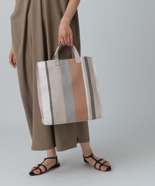 LEPSIM（レプシィム）の「マルチストライプトート　451456（トートバッグ・レディース・ベージュ系その他/マルチ・ONE SIZE）」の6枚目の写真