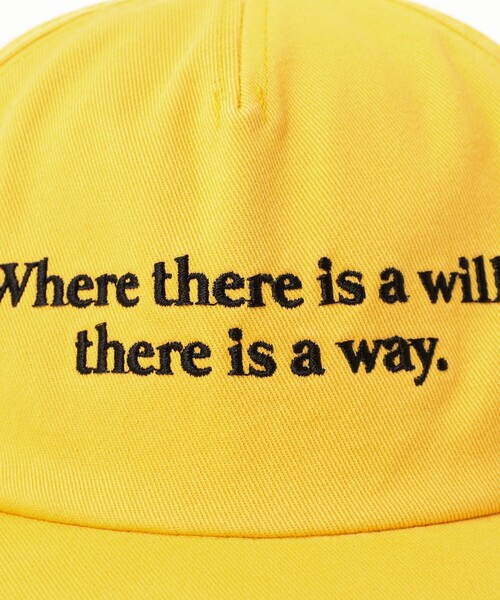 B:MING by BEAMS（ビーミングバイビームス）の「刺繍 メッセージ キャップ（キャップ・メンズ・ブラック/イエロー/グリーン・ONE SIZE）」の6枚目の写真