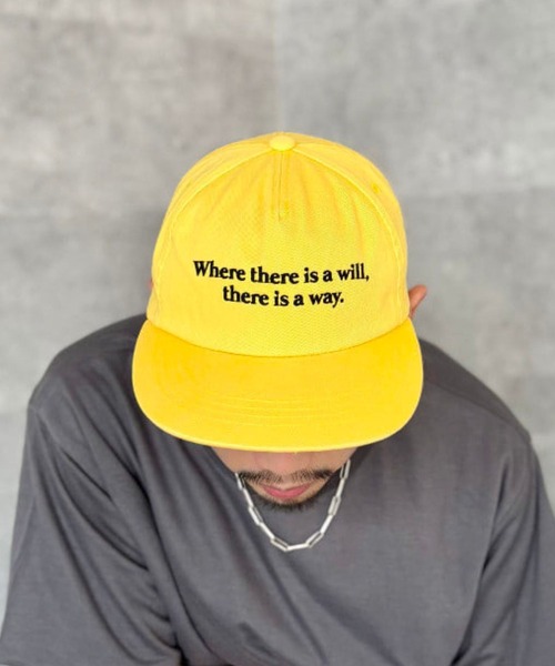 B:MING by BEAMS（ビーミングバイビームス）の「刺繍 メッセージ キャップ（キャップ・メンズ・ブラック/イエロー/グリーン・ONE SIZE）」の3枚目の写真