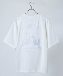 【q】バック刺繍 ボーリングTシャツ ボトル/ビール