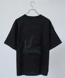 【q】バック刺繍 ボーリングTシャツ ボトル/ビール