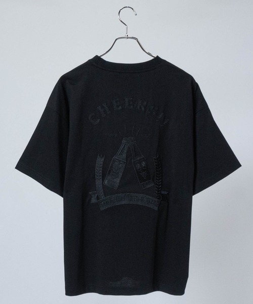 JOHN'S CLOSET(ジョンズクローゼット)の「【q】バック刺繍 ボーリングTシャツ ボトル/ビール(Tシャツ/カットソー・メンズ・ブラック系2/ホワイト系2/ブラック系1/ホワイト系1・X-LARGE/LARGE/MEDIUM)」の3枚目の写真