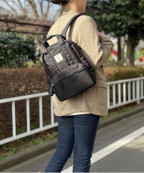 anello GRANDE(アネログランデ)の「anelloGRANDE クラフトミニリュック GTM0304Z(バックパック/リュック・レディース・ネイビー/オリーブ/ライトグレー/ブラック・FREE)」の1枚目の写真