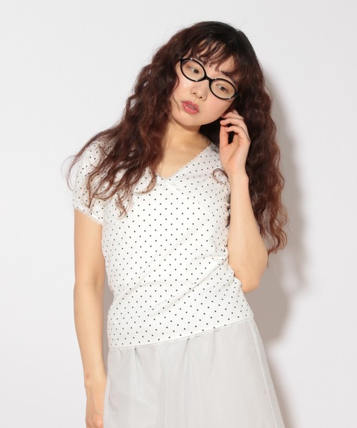 tシャツ HOLiC ドットレースTEE　497295 レディース HOLiC ドットレースTEE 497295（Tシャツ/カットソー）｜Heather