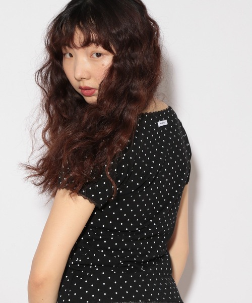 HOLiC ドットレースTEE 497295（Tシャツ/カットソー）｜Heather