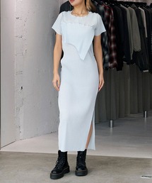 kotohayokozawa | kotohayokozawa PEEPHOLE-BACK SHORT SLEEVE DRESS TDX5-PH04(ドレス)