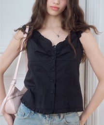 Birthday room（バースデイルーム）の「コットンノースリーブブラウス/Cotton sleeveless blouse（シャツ/ブラウス・レディース）」