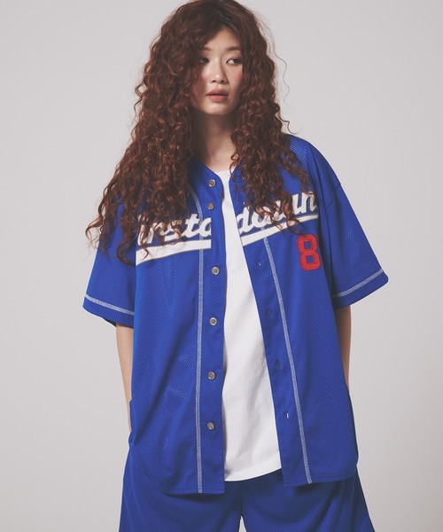 FIRST DOWN（ファーストダウン）の「ゲーム シャツ（シャツ/ブラウス・メンズ・グレー/ブルー・XL/L/M）」の2枚目の写真