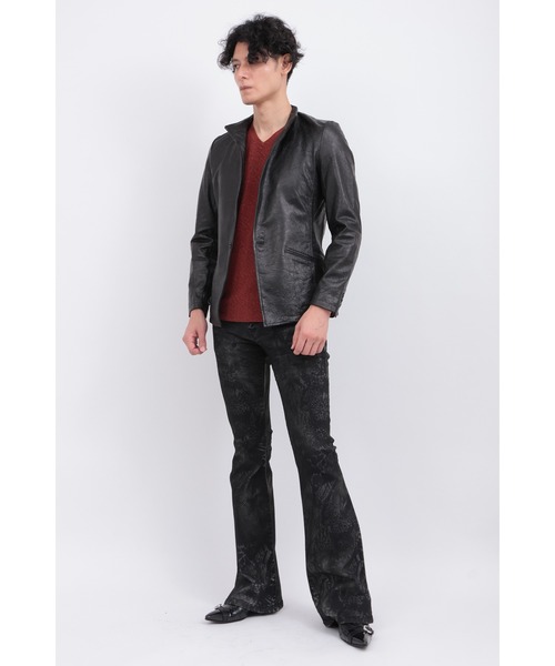 TORNADO MART（トルネードマート）の「ｸﾘﾝｸﾙﾚｻﾞｰｽﾀﾝﾄﾞｼﾞｬｹｯﾄ（その他アウター・メンズ・ブラック・LL/L/M）」の5枚目の写真