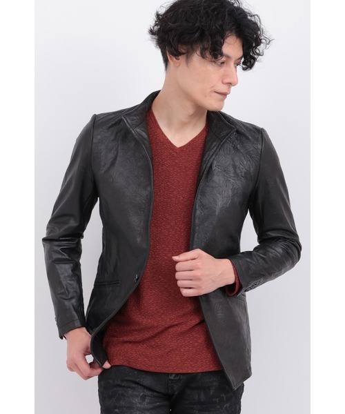 TORNADO MART（トルネードマート）の「ｸﾘﾝｸﾙﾚｻﾞｰｽﾀﾝﾄﾞｼﾞｬｹｯﾄ（その他アウター・メンズ・ブラック・LL/L/M）」の4枚目の写真