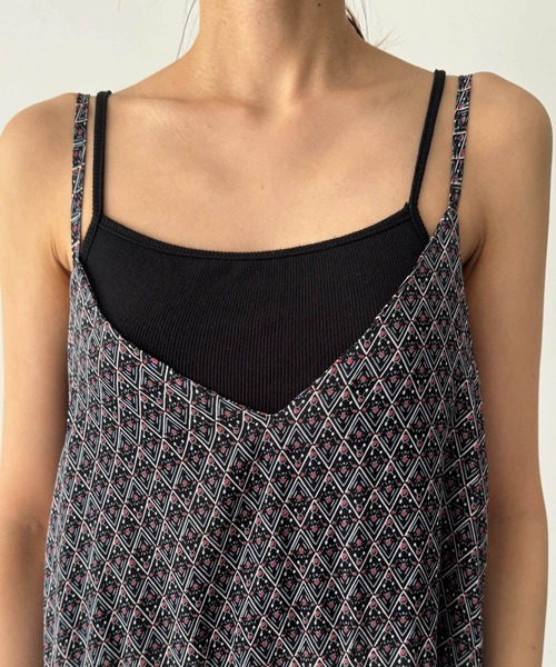 CANAL JEAN（キャナルジーン）の「El mar　柄ティアードキャミワンピース（ワンピース・レディース・ブラック・ONE SIZE）」の11枚目の写真