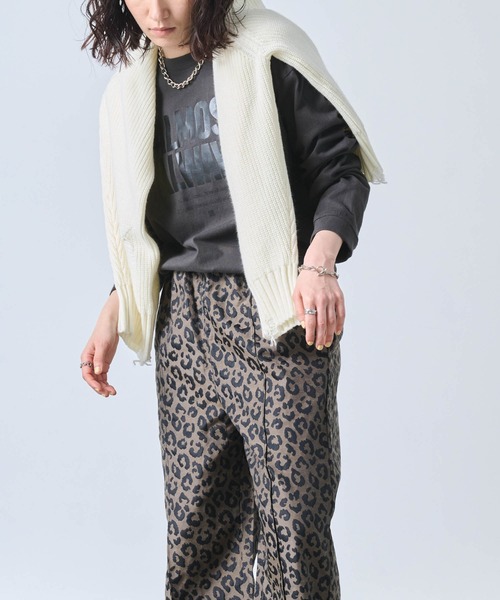 kha:ki（カーキ）の「「KHA:KI / カーキ」LEOPARD WIDE EASY PT（その他パンツ・レディース・ベージュ/ブラウン・1/2）」の13枚目の写真