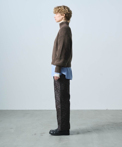 kha:ki（カーキ）の「「KHA:KI / カーキ」LEOPARD WIDE EASY PT（その他パンツ・レディース・ベージュ/ブラウン・1/2）」の21枚目の写真
