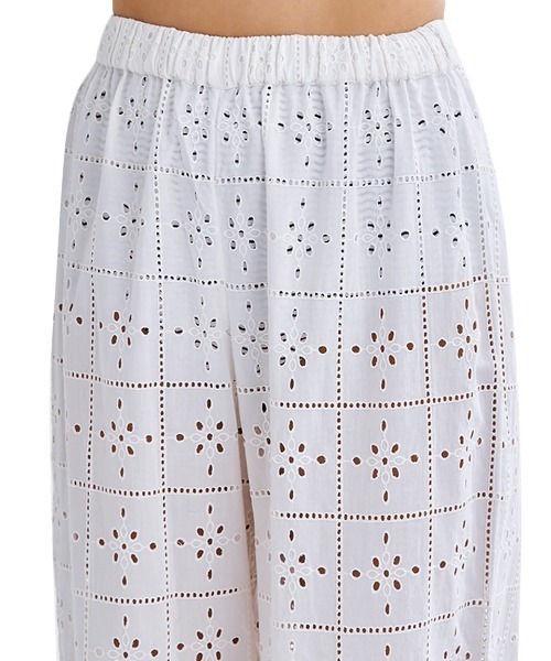 BILLABONG(ビラボン)の「BILLABONG レディース 【CRYSTAL TIDES】 EYELET CRUSH ELST PNT ロングパンツ 【2025年夏モデル】/ビラボンウエストゴムレースロングパンツ(その他パンツ・レディース・ホワイト・SMALL)」の5枚目の写真