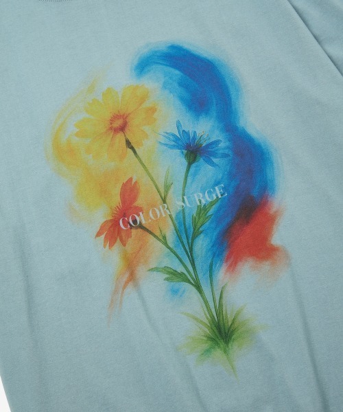 rehacer(レアセル)の「rehacer : Color Surge Relax Fit T-shirt / カラーサージ リラックス フィットTシャツ(Tシャツ/カットソー・メンズ・ブルー/ベージュ/ホワイト・SMALL/MEDIUM/LARGE/X-LARGE)」の3枚目の写真