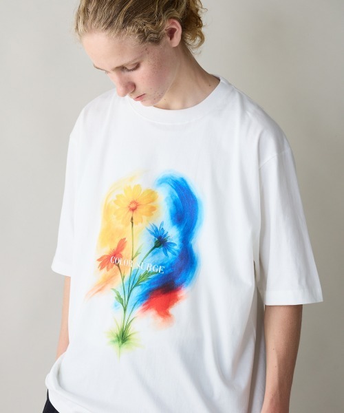 rehacer(レアセル)の「rehacer : Color Surge Relax Fit T-shirt / カラーサージ リラックス フィットTシャツ(Tシャツ/カットソー・メンズ・ブルー/ベージュ/ホワイト・SMALL/MEDIUM/LARGE/X-LARGE)」の20枚目の写真